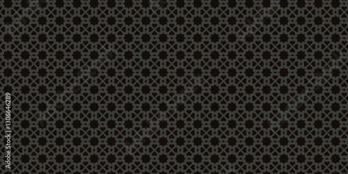 Wallpaper Mural Print Black gray color Elegant Trendy Geometric floral seamless patterns background graphic ornaments Vector tile pattern, Arabic Floral Mosaic, floral pattern for wallpaper, fabric, textile. Torontodigital.ca