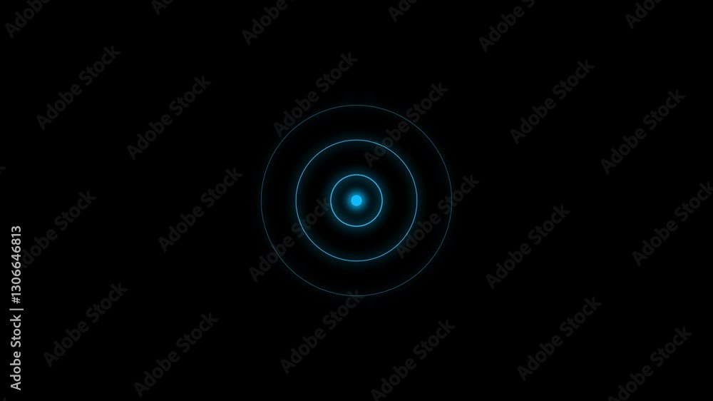Radio waves technology. Frequency radio wave signal animation. Radio waves technology. Frequency radio wave signal animation.