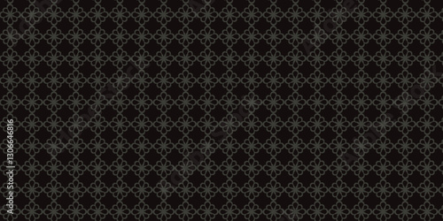 Wallpaper Mural Print Black gray color Elegant Trendy Geometric floral seamless patterns background graphic ornaments Vector tile pattern, Arabic Floral Mosaic, floral pattern for wallpaper, fabric, textile. Torontodigital.ca