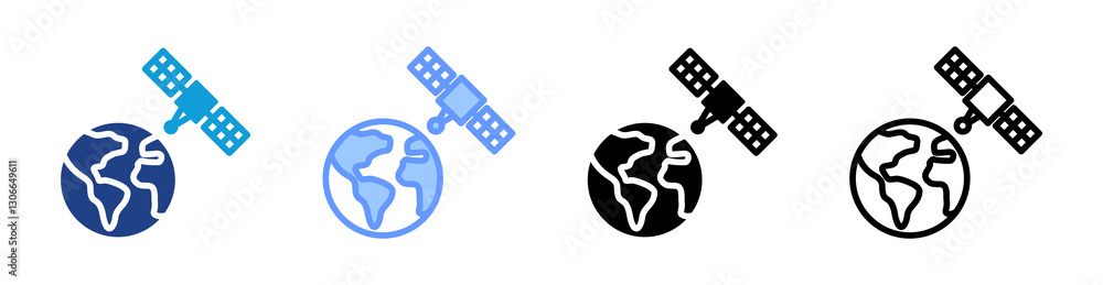 Remote Sensing icon set multiple style collection Remote Sensing icon set multiple style collection