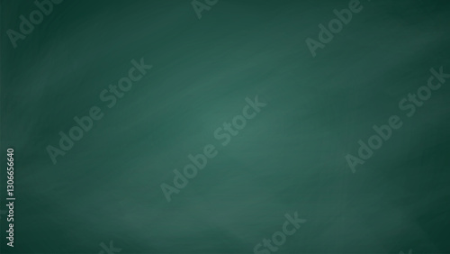 Blank green chalkboard texture vector. Classroom chalkboard background perfect for education.
