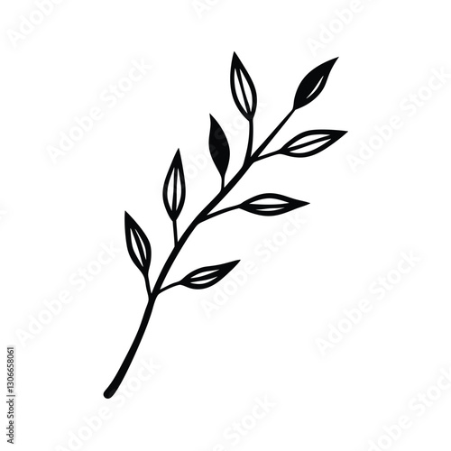 vector silhouette of tree