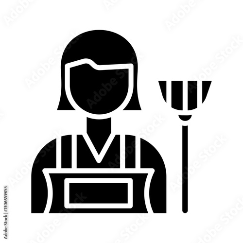 Housekeeper Vector Icon