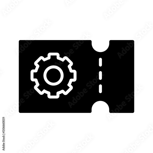 Support Ticket Vector Icon