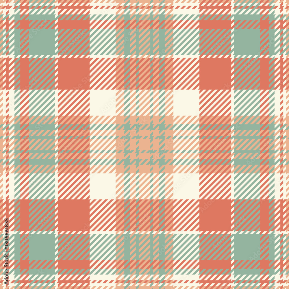 Soft coral, sage green, and cream plaid pattern. Elegant and versatile texture ideal for textile design, fashion, home decor, or website backgrounds. Evokes feelings of warmth and comfort. Soft coral, sage green, and cream plaid pattern. Elegant and versatile texture ideal for textile design, fashion, home decor, or website backgrounds. Evokes feelings of warmth and comfort.