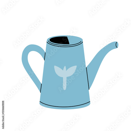 watering can, sprayer, spray gun vector clip art set. 