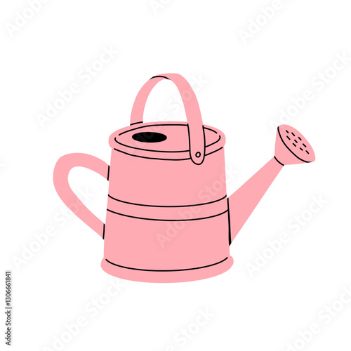 watering can, sprayer, spray gun vector clip art set. 