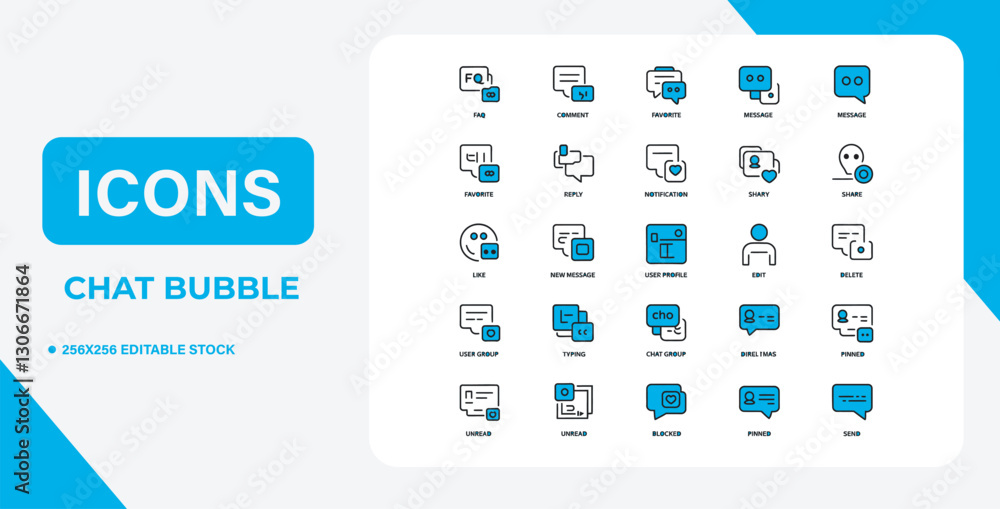 Set up bubble icon Set up bubble icon