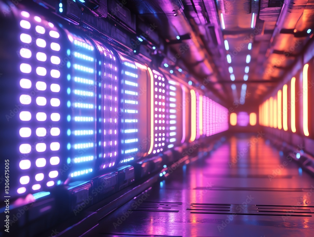 Retro SciFi Lights Texture Retro SciFi Lights Texture