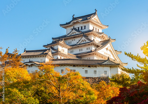 Wallpaper Mural Himeji (White Heron) Castle built in 14th century, Japan Torontodigital.ca
