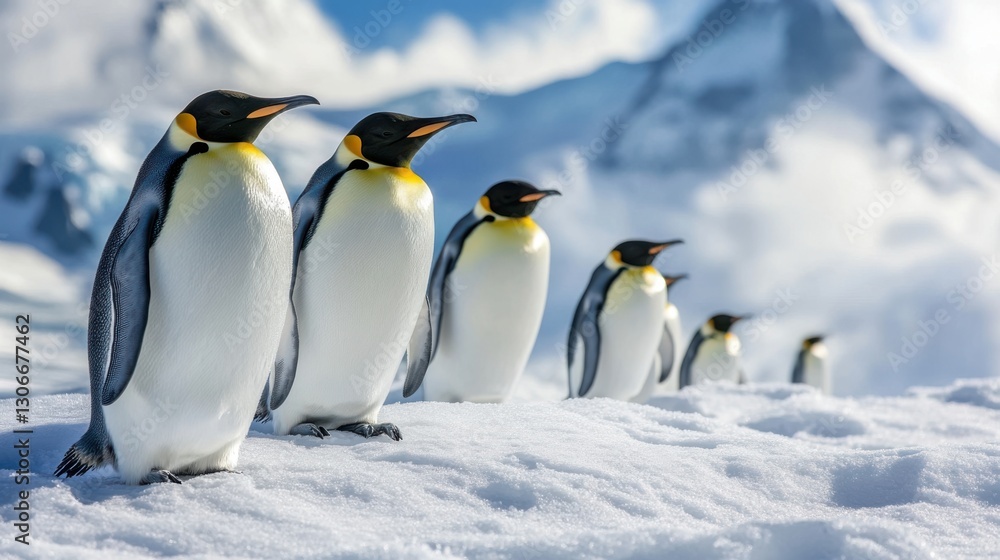 Fototapeta premium Experience the desolate beauty of Antarctica,