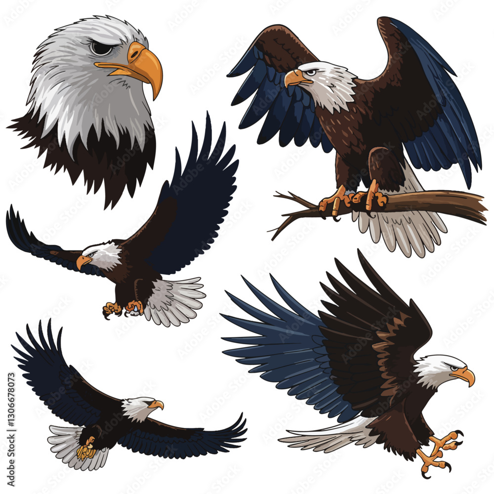 Obraz premium Majestic Eagles Collection