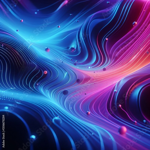 Futuristic Web3 Background: Abstract 3D Illustration with Gradients
