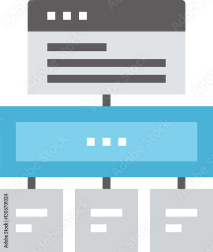 wireframe flat vector web icon