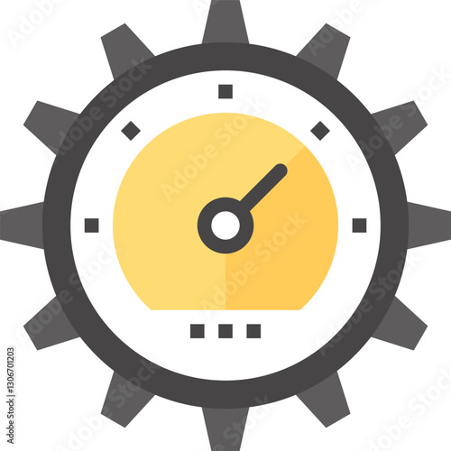 performance flat vector web icon