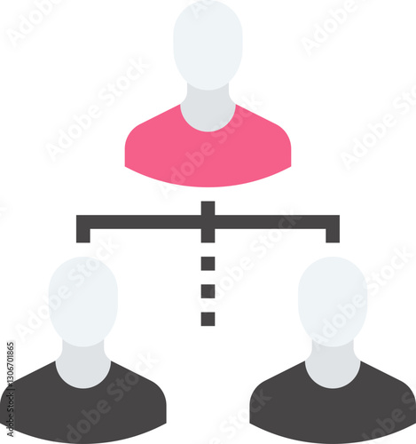 mlm marketing flat vector web icon