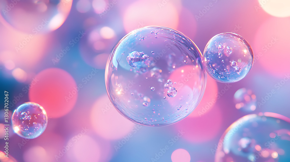 Colorful Transparent Soap Bubbles Floating in the Air with Soft Bokeh Light Effects
Colorful Transparent Soap Bubbles Floating in the Air with Soft Bokeh Light Effects