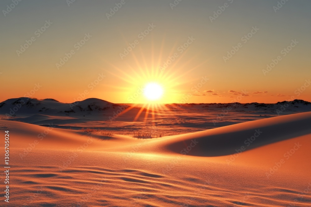 A stunning sunrise over soft sands, illuminating the desert with radiant colors, reflecting the beauty and power of nature while inviting personal reflection and inspiration. A stunning sunrise over soft sands, illuminating the desert with radiant colors, reflecting the beauty and power of nature while inviting personal reflection and inspiration.
