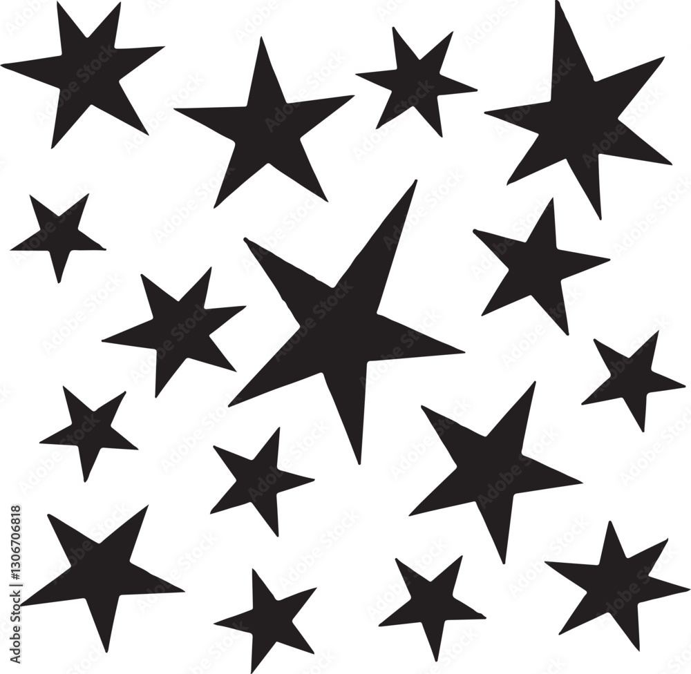 star black and white silhouette style victor design with white background. star black and white silhouette style victor design with white background.
