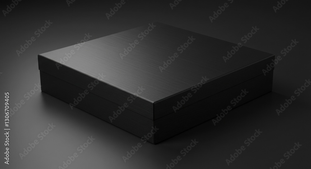 Stylish black box mockup for display. Stylish black box mockup for display.