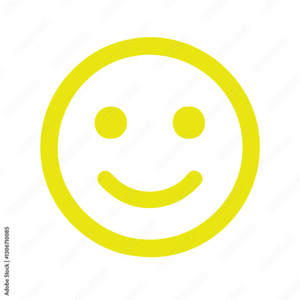 Fototapeta premium Yellow Smiley Face Icon