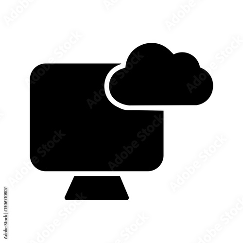 Cloud Monitoring Vector Icon