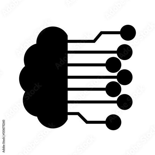 Artificial Intelligence Vector Icon