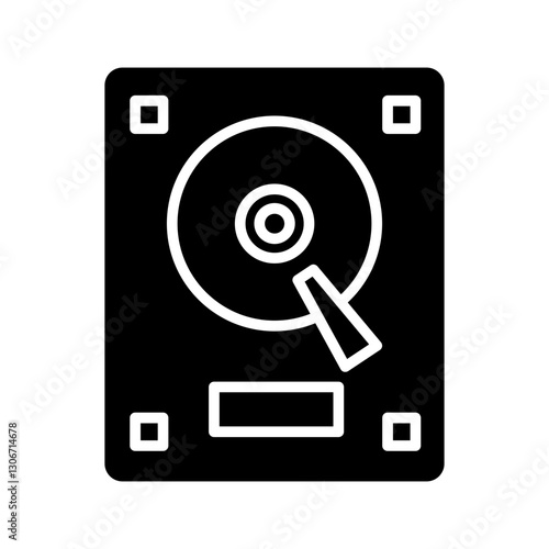 Portable Hard Drive Vector Icon