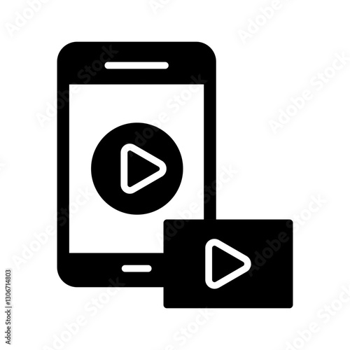 Streaming Stick Vector Icon