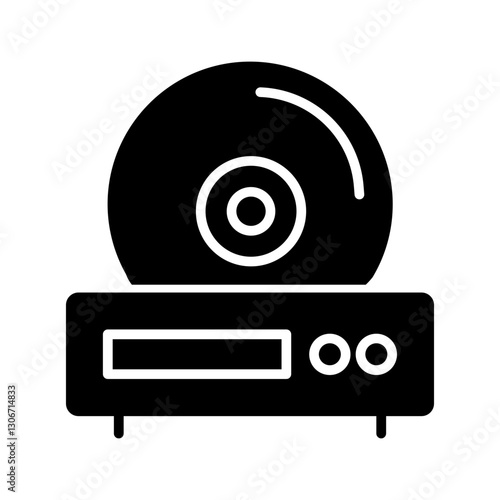 Portable DVD Player Vector Icon