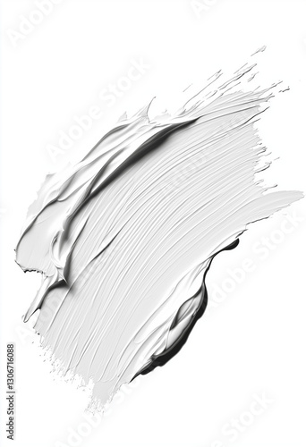 Close-Up of Smooth Cream or Cream Cheese with Rough Edges – Light Beige Color with Textured Surface – Minimalist, Focused Image Highlighting the Cream's Silky & Uneven Texture