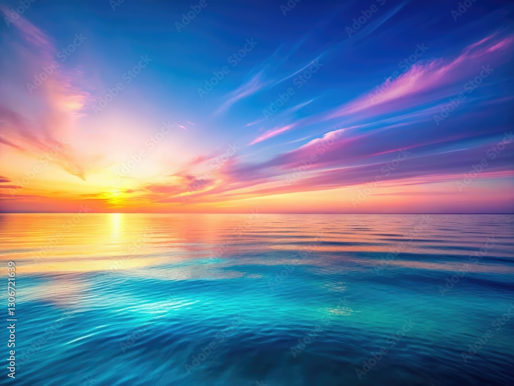 Abstract ocean scene: 3D animated sea blue gradient, surreal nature photography in digital art. Abstract ocean scene: 3D animated sea blue gradient, surreal nature photography in digital art.