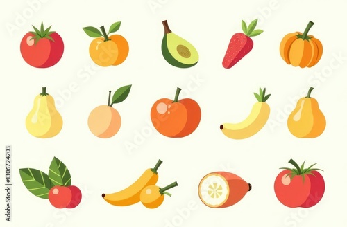 different vegetables and fruits