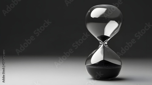 Sand Hourglass with copyspace, Time management