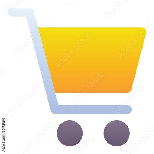 Gradient color icon, illustration for Shopping, cart, buy.