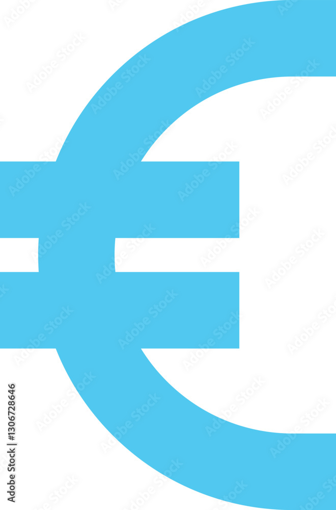 Obraz premium euro currency symbol flat web icon concept