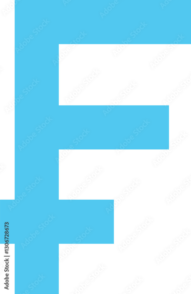 franc currency symbol flat web icon concept franc currency symbol flat web icon concept