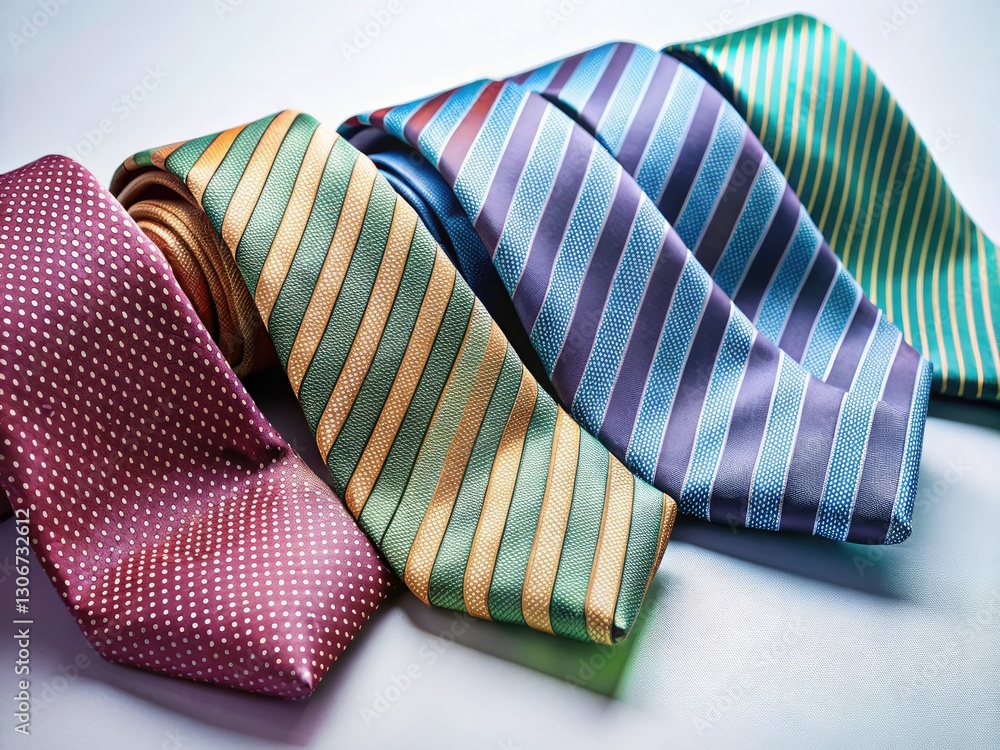 Clean lines, geometric ties: minimalist photography showcasing elegant men's fashion accessories. Clean lines, geometric ties: minimalist photography showcasing elegant men's fashion accessories.