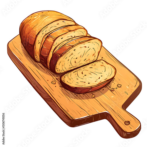 Bakery equipment and cakes material for advertising illustrations photo