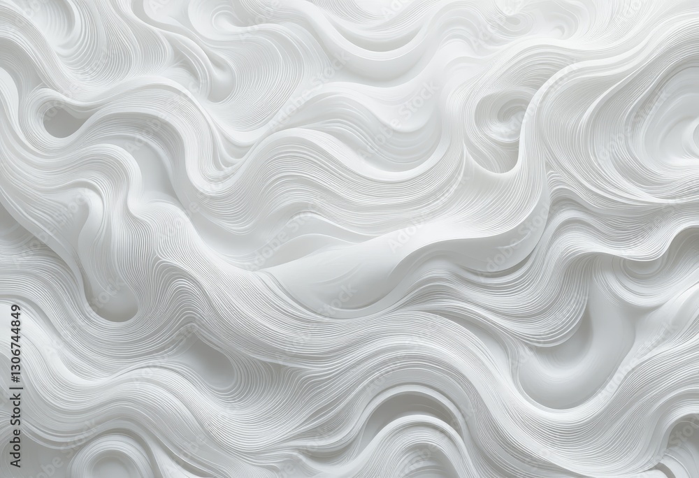 Abstract white wave forms background. Abstract white wave forms background.