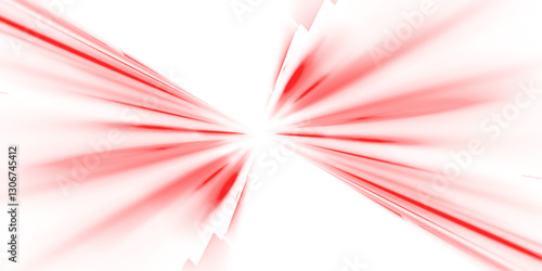 PNG neon rays vector abstract background. Red futuristic technological style with glowing speed lines. Motion effect, digital highway, cyber road. High-tech dynamic backdrop. Vector illustration.