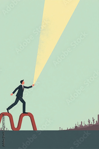 Business people jumping over obstacles toward target financial goal Success strategy teamwork overcoming challenges progress corporate vector illustration leadership innovation future