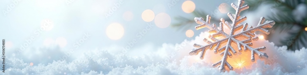 Sparkling snowflake ornament on white background, holiday, ice, shine Sparkling snowflake ornament on white background, holiday, ice, shine