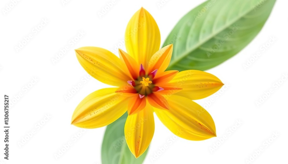A single, vibrant bloom isolated on a pure white background, isolated, colorful A single, vibrant bloom isolated on a pure white background, isolated, colorful