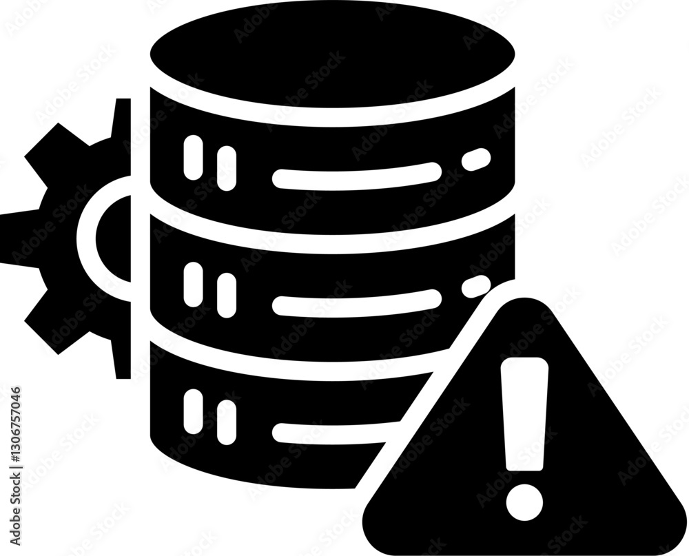 Risk Management Database Icon in Glyph Style. Simple Vector Design. Simple Vector Glyph Icon Risk Management Database Icon in Glyph Style. Simple Vector Design. Simple Vector Glyph Icon