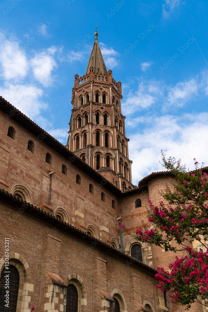 Fototapeta premium Temple Church Architecture City Center Toulouse France