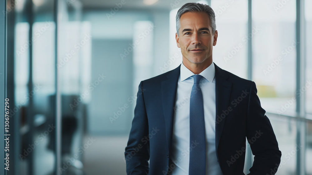 confident businessman in suit stands in modern office environment, exuding professionalism and leadership. confident businessman in suit stands in modern office environment, exuding professionalism and leadership.