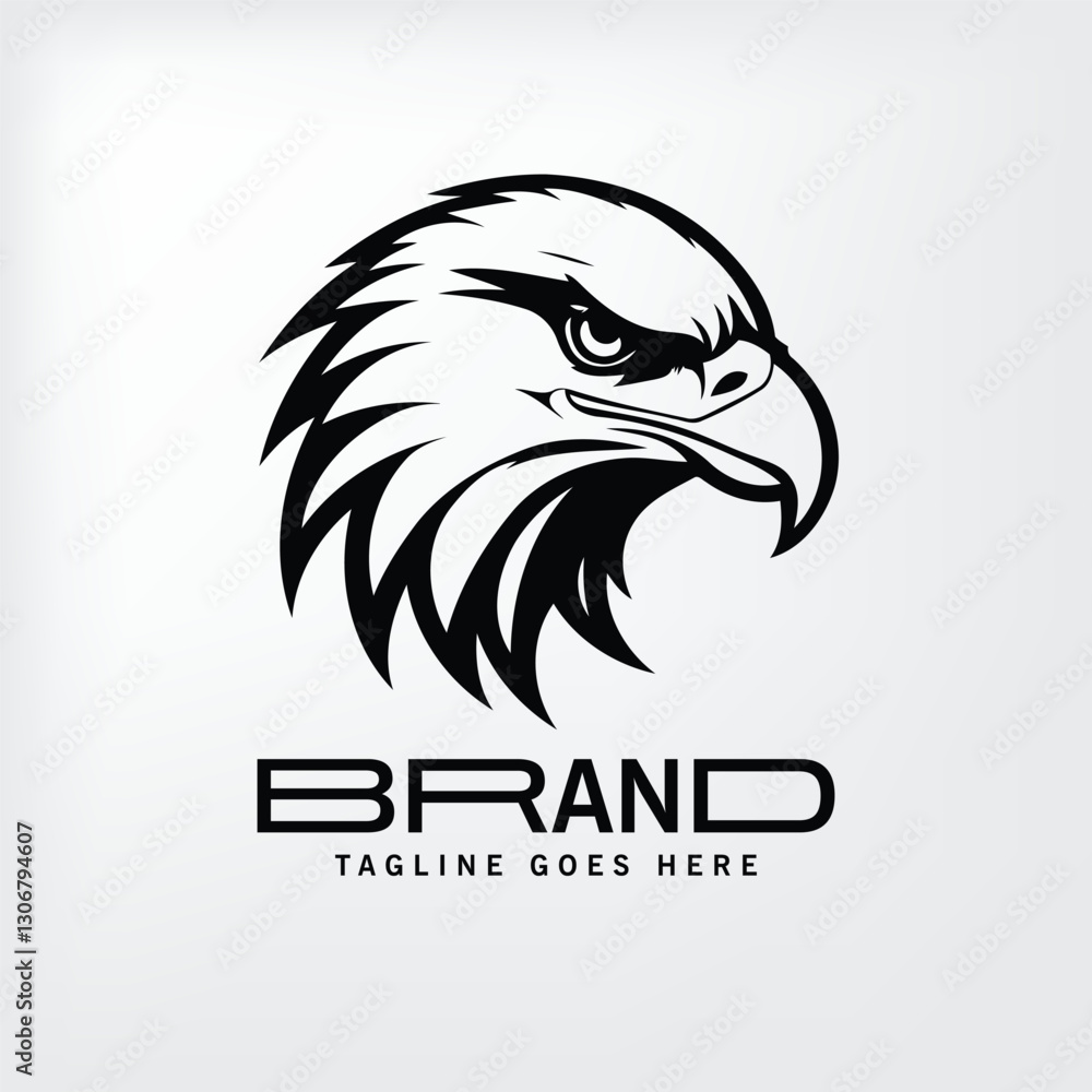 Obraz premium Powerful Eagle Logo Design Template for Branding