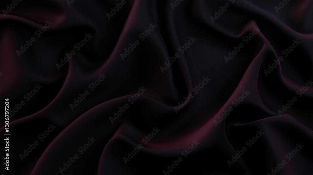 Fototapeta premium Elegant silky fabric with folds and glittering highlights