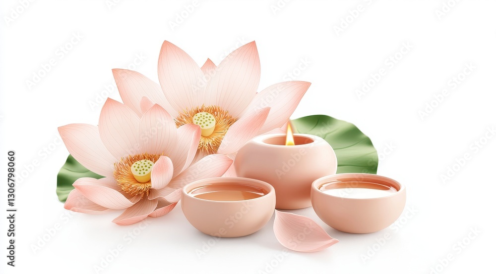Lotus Calm Candle Tea Time Lotus Calm Candle Tea Time